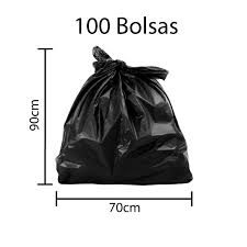 PACK 100 BOLSAS DE BASURA 70X90 CM